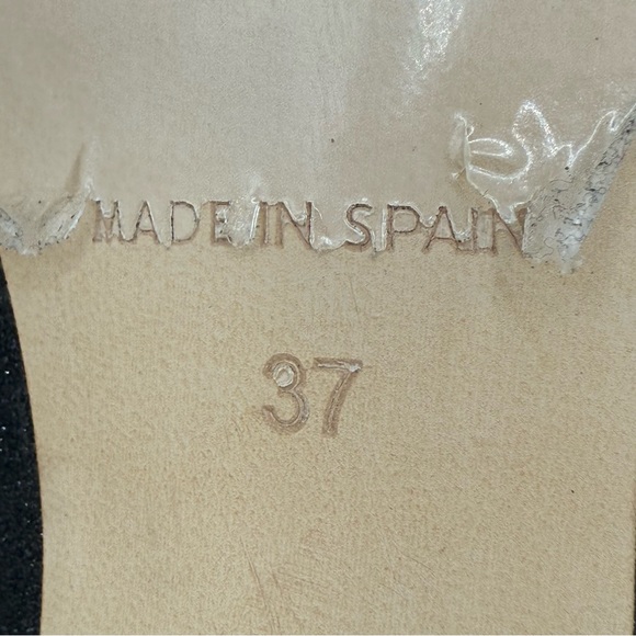 Raphael Sarti Elite Black Sparkle Women's Low Heels Size 37 - Picture 17 of 17